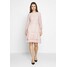 Lauren Ralph Lauren CHINE DRESS TRIM Sukienka letnia pink macaron L4221C0WK