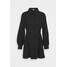 Missguided Petite PLEATED WAIST SHIRT DRESS Sukienka koszulowa black M0V21C0EO
