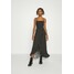 Hollister Co. HI-LOW SMOCKED MIDI DRESS Długa sukienka black H0421C02F