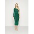Missguided ONE SHOULDER SLINKY MIDI DRESS Sukienka z dżerseju green M0Q21C1RW