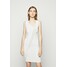 Pinko KIGALI DRESS Sukienka dzianinowa white P6921C07V