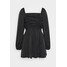 Missguided RUCHED BUST ALINE DRESS Sukienka letnia black M0Q21C1OZ