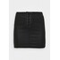 Missguided Plus COATED SKIRT Spódnica mini black M0U21B01P
