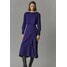 Massimo Dutti MIT ZIERKNÖPFEN Sukienka dzianinowa dark purple M3I21C0CF