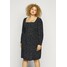 Glamorous Curve SQUARE NECK DITSY PRINT DRESS Sukienka letnia black GLA21C07Y