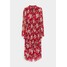 Missguided Petite KEYHOLE FRILL MAXI DRESS FLORAL Sukienka letnia red M0V21C0EH