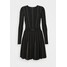 Elisabetta Franchi WOMAN'S DRESS Sukienka letnia black / pink EF121C06M