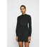 Abercrombie & Fitch BELTED COZY DRESS Sukienka dzianinowa black A0F21C04H