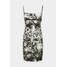 NEW girl ORDER SKULL MINI DRESS Sukienka koktajlowa black/white NEM21C019