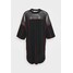 The Ragged Priest PANELLED SKATER DRESS CONTRAST EXPOSED SEAMS Sukienka z dżerseju black THJ21C02N