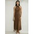 Massimo Dutti Długa sukienka brown M3I21C09P