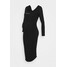 Missguided Maternity LONG SLEEVE DRESS Sukienka z dżerseju black M5Q29F00F