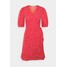 ONLY ONLSWEETHEART WRAP FRILL DRESS Sukienka letnia red/cloud dancer ON321C28G