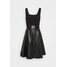 Pinko OLIVIERO DRESS Sukienka koktajlowa black P6921C07P
