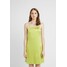 HOSBJERG NORA LOGO DRESS Sukienka z dżerseju lime green HOX21C006