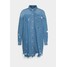 Missguided Tall SUPER HEM DISTRESS DRESS Sukienka jeansowa blue MIG21C0B7