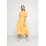 Never Fully Dressed TIERED SHEER MIDI DRESS Sukienka letnia orange NEN21C00E