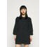 Topshop Petite PUFF DRESS Sukienka jeansowa washed black TQ021C03P