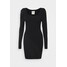 Abercrombie & Fitch DRESS SLEEVE DETAIL Sukienka etui black A0F21C048