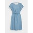 TOM TAILOR DENIM CHAMBRAY DRESS Sukienka z dżerseju light stone/bright blue denim TO721C0BM