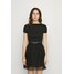 Calvin Klein Jeans LOGO WAISTBAND DRESS Sukienka z dżerseju black C1821C07C