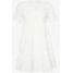 Missguided POPLIN CROCHET SMOCK DRESS Sukienka koktajlowa white M0Q21C1K3
