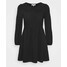 Dorothy Perkins Petite COLLAR DETAIL FAUCHETTE FIT AND FLARE DRESS Sukienka letnia black DP721C0FA