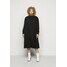 Dorothy Perkins Curve SHIRRED YOKE DRESS Sukienka z dżerseju black DP621C0GC