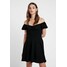 New Look GO RUCHED FRONT MILKMAID Sukienka z dżerseju black NL021C122