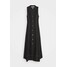 Proenza Schouler White Label RUMPLED BUTTON FRONT DRESS Sukienka koszulowa black PQ421C00E