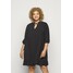 New Look Curves HERRINGBONE SMOCK DRESS Sukienka letnia black N3221C0BJ