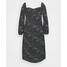 Missguided Plus MILKMAID DRESS POLKA Sukienka letnia black M0U21C0F1