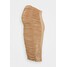 Missguided Maternity RUCHED FRONT SLINKY SKIRT Spódnica ołówkowa camel M5Q29E005