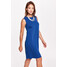 Quiosque Niebieska sukienka na szerokich ramiączkach 4KO013801