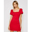 Guess Sukienka koktajlowa W1GK14 K3PP2 Czerwony Slim Fit