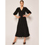 Calvin Klein Sukienka codzienna Wrap K20K201955 Czarny Regular Fit