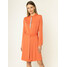 Calvin Klein Sukienka koszulowa Belted Placket K20K201719 Pomarańczowy Regular Fit