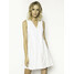 Manila Grace Sukienka codzienna A563CU Biały Regular Fit
