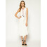 Manila Grace Sukienka letnia A044CR Biały Regular Fit
