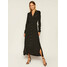 Calvin Klein Sukienka koszulowa Ls V-Neck Pkt K20K202069 Czarny Regular Fit