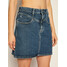 Calvin Klein Jeans Spódnica jeansowa High Waisted Denim J20J214445 Granatowy Slim Fit