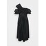 Missguided Petite ONE SHOULDER PLEATED MIDAXI DRESS Sukienka koktajlowa black M0V21C0G0