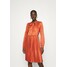Closet CLOSET TIE NECK PLEATED DRESS Sukienka koszulowa rust CL921C0Q5