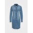 Vero Moda VMGRACE SLIM BUTTON Sukienka jeansowa light blue denim VE121C2J0