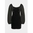Missguided WRAP FRONT DRESS Sukienka etui black M0Q21C1TZ