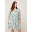 Zizzi FLORAL PRINT Sukienka letnia light blue Z1721C0RC