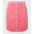 Tommy Jeans BUTTON SKIRT Spódnica mini glamour pink TOB21B02F