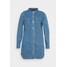 Missguided Plus WESTERN YOKE DRESS Sukienka jeansowa blue M0U21C0DE