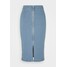 VILA TALL VIFANNI MALLE MIDI SKIRT Spódnica jeansowa light blue denim V0A21B000