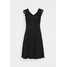 Dorothy Perkins Curve FIT AND FLARE DRESS Sukienka letnia black DP621C0FP